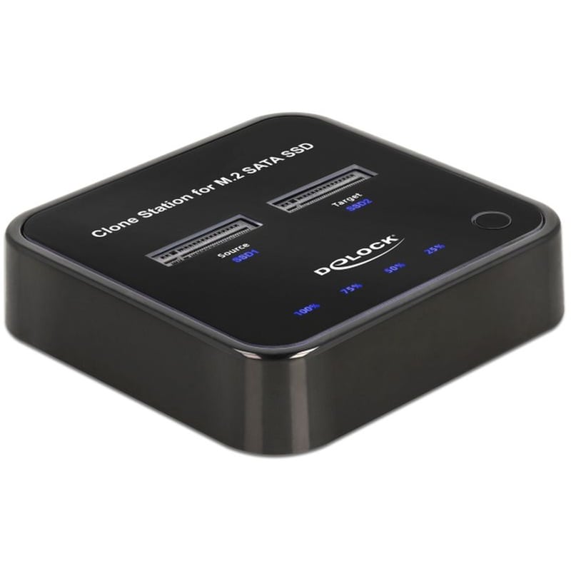 DELOCK Docking Station Hdd Delock 64178, Clone Function, 2x M.2 Ssd, 6gbps, Μαύρο