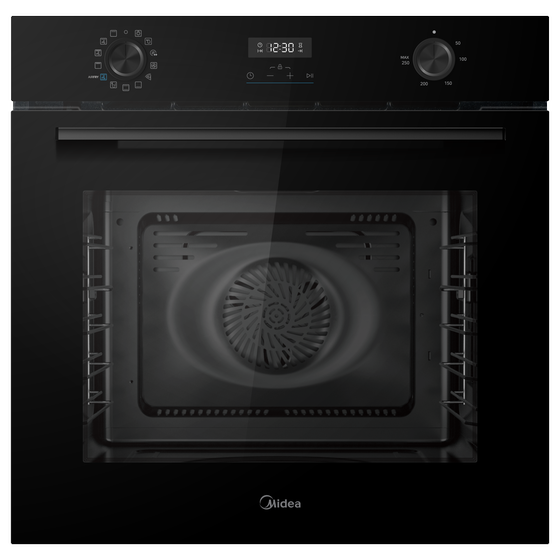 MIDEA MBO7NM30D0-BK 72 Lt Μαύρο Εντοιχιζόμενος Φούρνος Άνω Πάγκου image 5