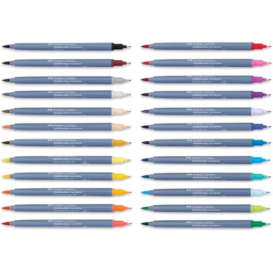 Μαρκαδόροι Ζωγραφικής Faber Castell Διπλοί Goldfaber Aqua (24 Τεμάχια) image 1