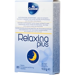 Ειδικό Συμπλήρωμα Διατροφής Cosval Relaxina Plus - 20 ταμπλέτες