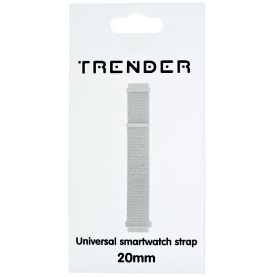 Λουράκι Trender Nylon Band για Universal 20mm - White image 0