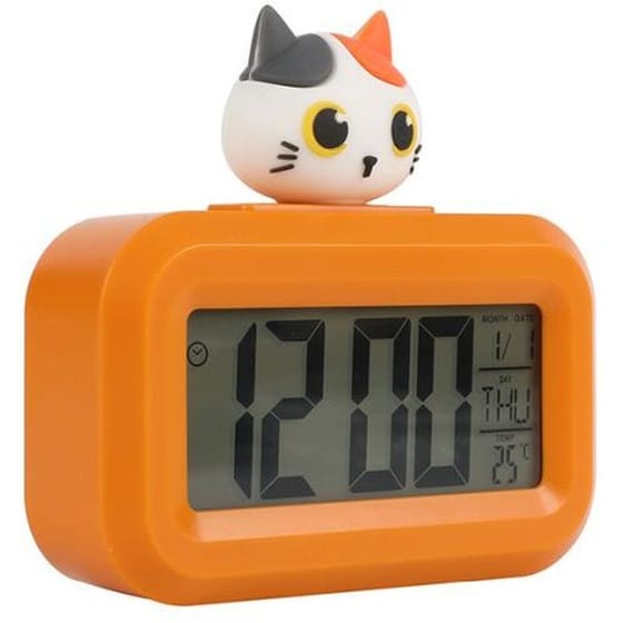 Ρολόι-Ξυπνητήρι i-Total  Orange Cat image 0