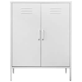 Ντουλάπα Μεταλλική Nextdeco Δίφυλλη 102x80x40cm - Λευκό