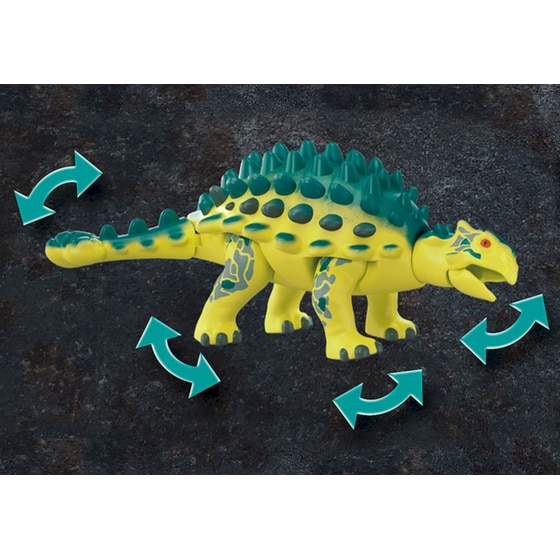 PLAYMOBIL® Dino Rise Αγκυλόσαυρος με Μαχητή Εναντίον Ρομπότ (70626) image 3