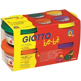 Σχολικό&nbsp;Πλαστοζυμαράκι&nbsp;Giotto&nbsp;Bebe&nbsp;4&nbsp;Τεμάχια&nbsp;Χ&nbsp;100Gr