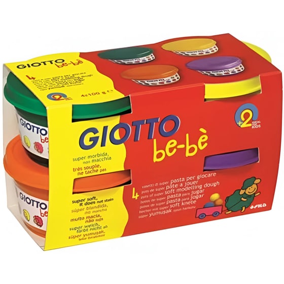 Σχολικό Πλαστοζυμαράκι Giotto Bebe 4 Τεμάχια Χ 100Gr image 0