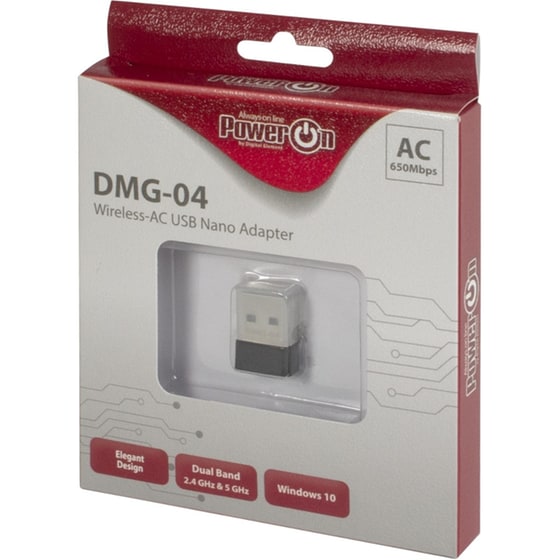 Intertech DMG-04 Nano USB Αντάπτορας Δικτύου Ασύρματη Σύνδεση 650Mbps image 1