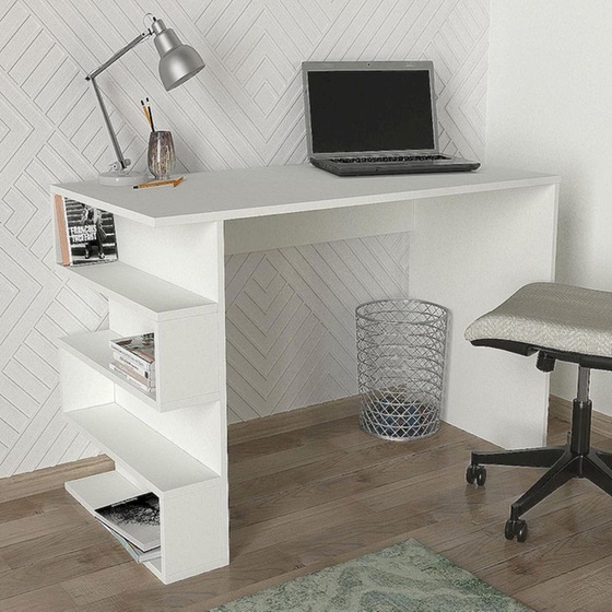 Γραφείο ArteLibre Cleora από Μοριοσανίδα/Μελαμίνη 120x60x74cm - Λευκό image 2