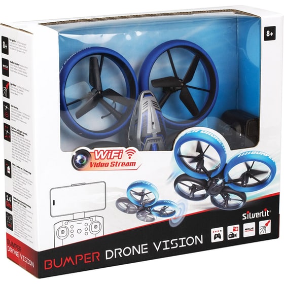 Τηλεκατευθυνόμενο Drone Silverlit Flybotic Bumper Drone - Μπλε image 8
