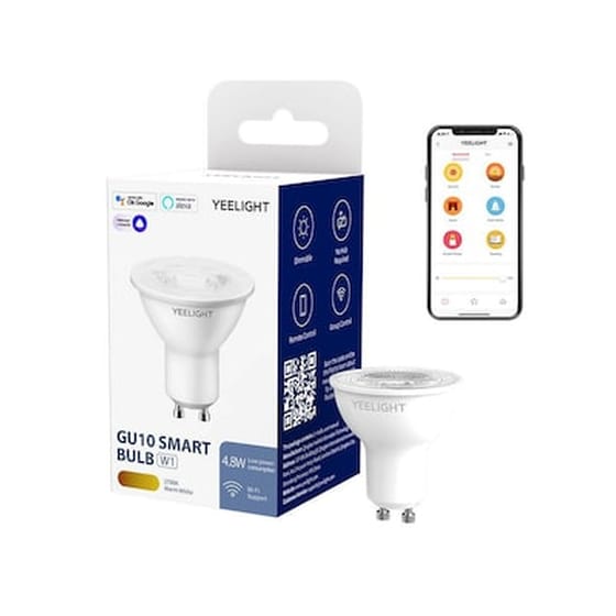 Έξυπνος Λαμπτήρας Yeelight Smart LED Bulb W1 GU10 Multicolor 4 Τμχ - Λευκό & Πολύχρωμο image 0