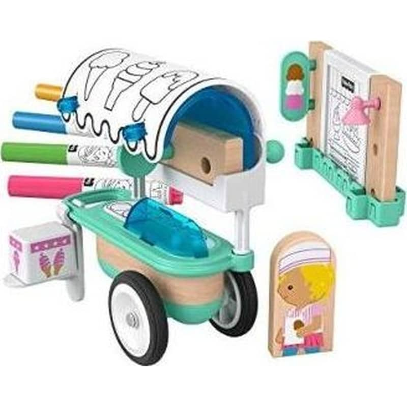 FISHER PRICE Βρεφικό Παιχνίδι Fisher Price Gly26 Καροτσάκι Παγωτού Με 15 Τεμάχια