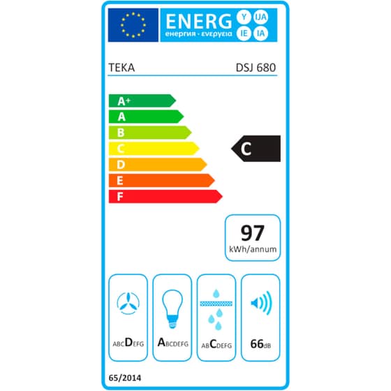TEKA DSJ 680 60cm Inox Απορροφητήρας Καμινάδα Τζάκι image 1