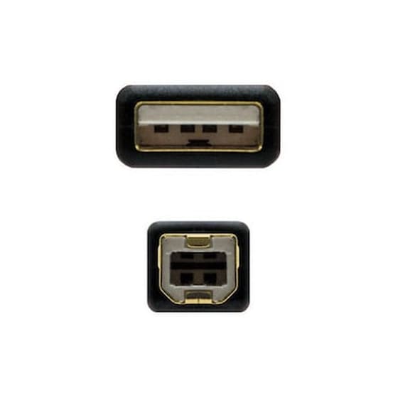 Καλώδιο Usb 2.0 A Σε Usb B Nanocable 10.01.120 Μαύρο 5 M Nanocable image 1