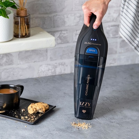 ΙΖΖΥ CYCLONIC POWER IZ-4005 22.2 V 0.5 lt Μαύρο Σκουπάκι Χειρός image 14