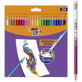 Ξυλομπογιές BIC Erasable Bic 24 Τεμάχια