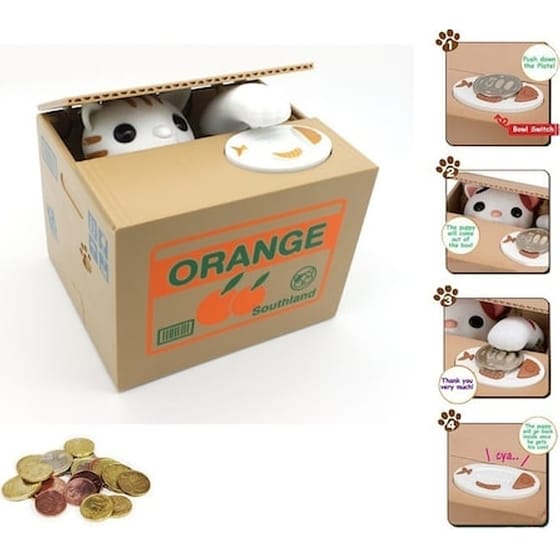 Έξυπνος Κουμπαράς Πονηρή Γατούλα - Mischief Money Box image 3