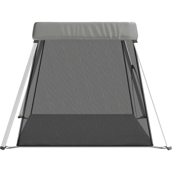 Παρκοκρέβατο VidaXL με Στρώμα Γκρι image 3