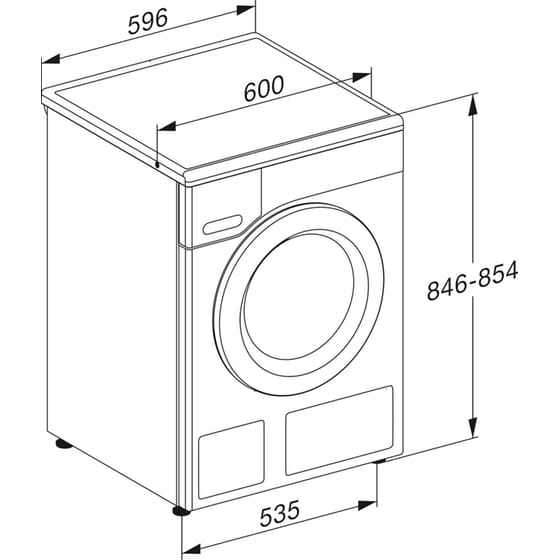 MIELE WTD160 με WiFi 8/5 kg 1.500 Στροφές με WiFi Λευκό Πλυντήριο Στεγνωτήριο image 4