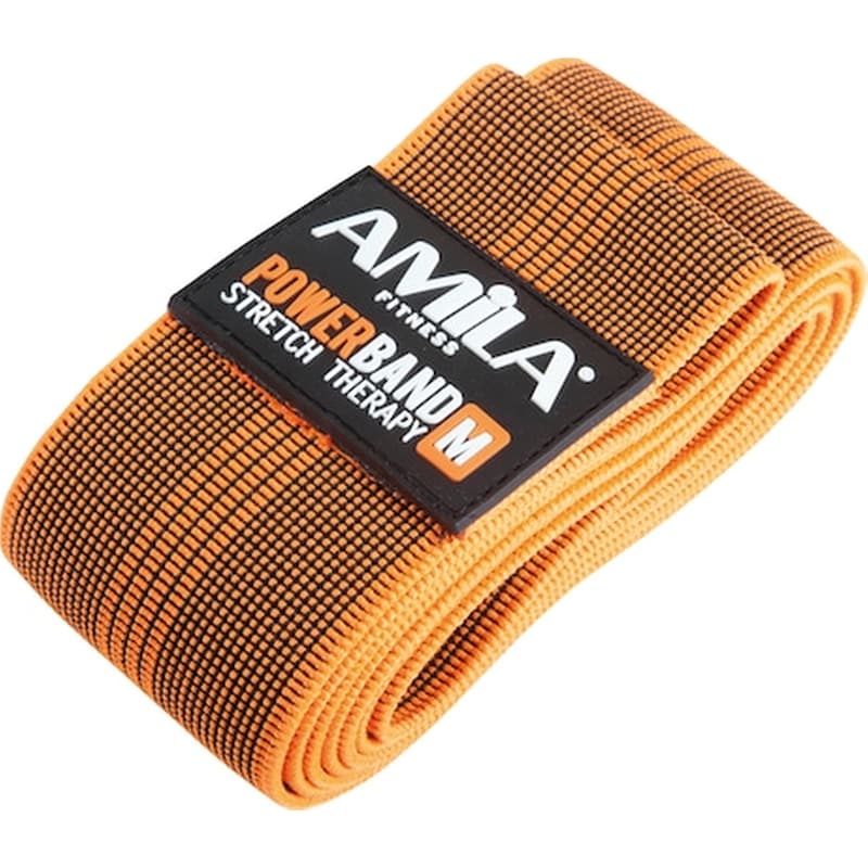 Λάστιχο Γυμναστικής Amila Powerband Μέτριο - Κίτρινο