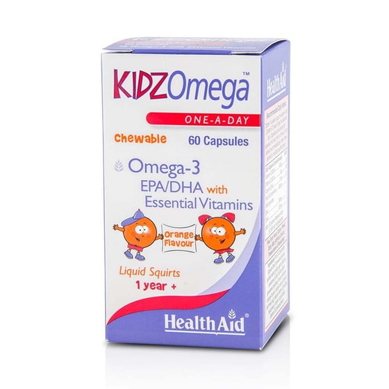 Λιπαρά Οξέα Health Aid Kidz Omega - 60 μασώμενες κάψουλες image 0