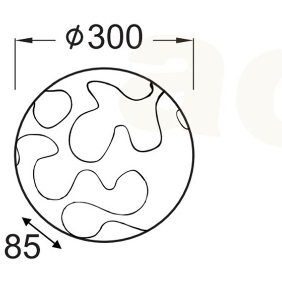 Φωτιστικό Πλαφονιέρα Aca DecorPuzzle Xd05300 Γυάλινο - Λευκό image 2