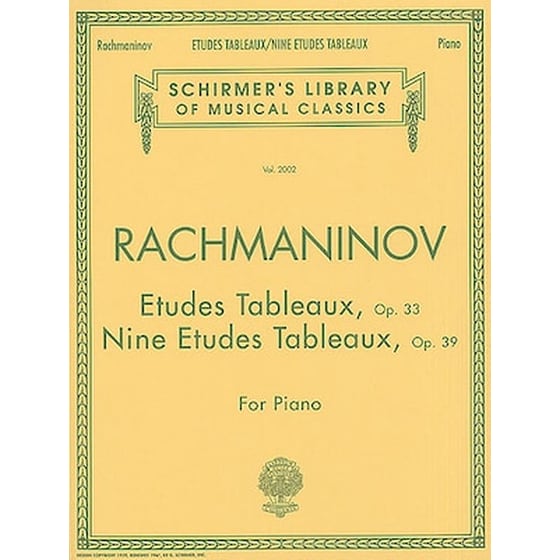 Rachmaninov - Etudes Tableux Op.33, 39 image 0
