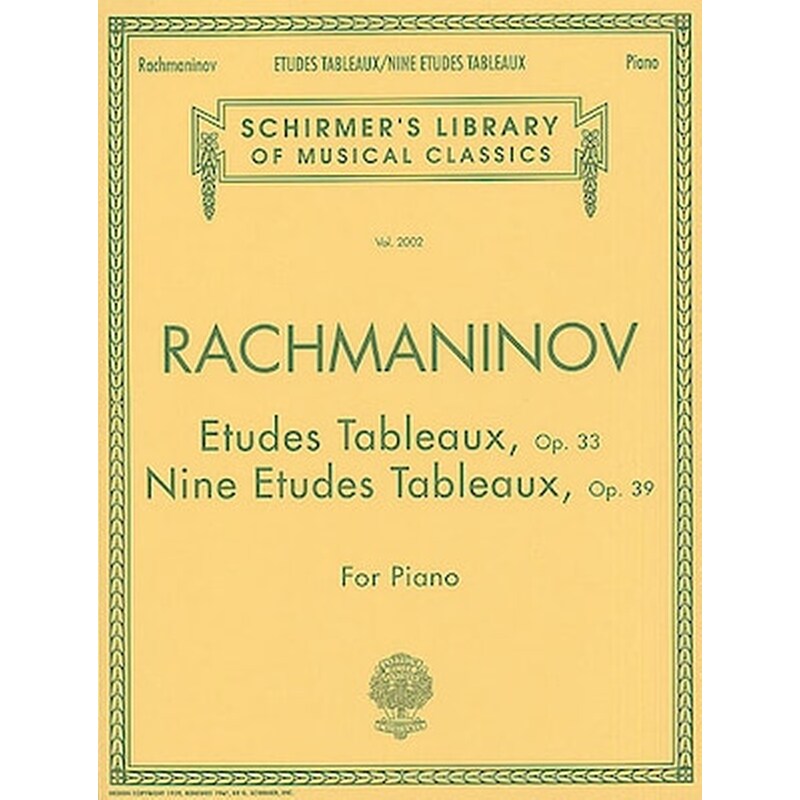 Rachmaninov - Etudes Tableux Op.33, 39 MRK0181464