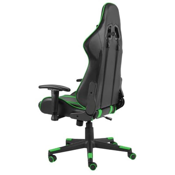 Καρέκλα Gaming Γραφείου VidaXL 20480 από Τεχνητό Δέρμα - Πράσινη image 4