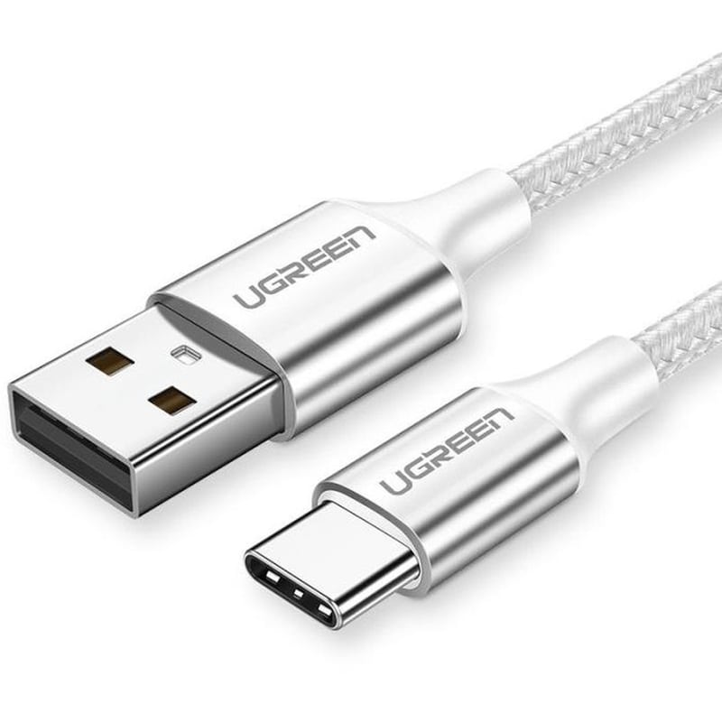 UGREEN Καλώδιο φόρτισης Ugreen USB-C 3A 3m - Ασημί (US288 - 60409)