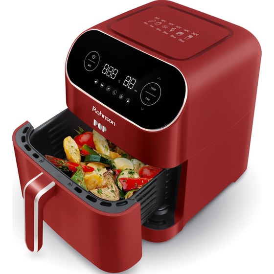 ROHNSON R-2859R Pop με Αποσπώμενο Κάδο 1800 W 7 L Κόκκινο Φριτέζα Αέρος image 1
