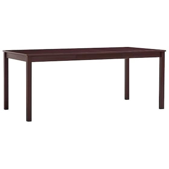 Τραπεζαρία Vidaxl από Ξύλο Πεύκου 180x90x73 cm - Σκούρο Καφέ image 1