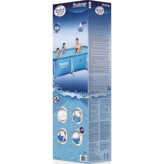 Οικογενειακή Πισίνα Εδάφους Bestway Steel Pro 3300 Lt - Μπλε image 1