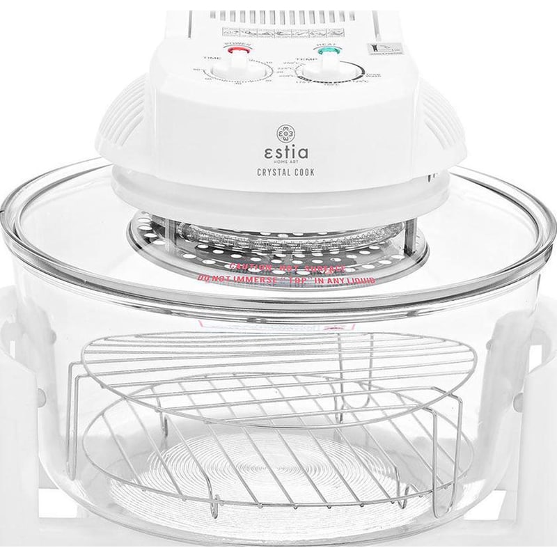 Φουρνάκι Ρομπότ ESTIA CRYSTAL COOK 1400 W 12 L Λευκό φωτογραφία