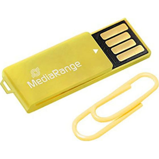 MediaRange 16GB USB 2.0 Stick Κίτρινο image 1
