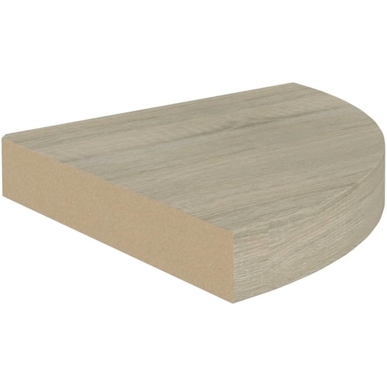 Ράφια Τοίχου VidaXL από MDF 25x25 cm 2 Τμχ - Δρυς/ Μπεζ image 3