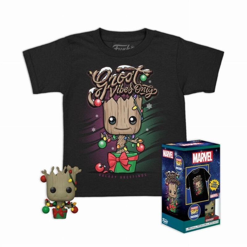 Funko Pop! Box: Guardians Of The Galaxy - Holiday Groot Pocket Pop! Tee (l-kids)