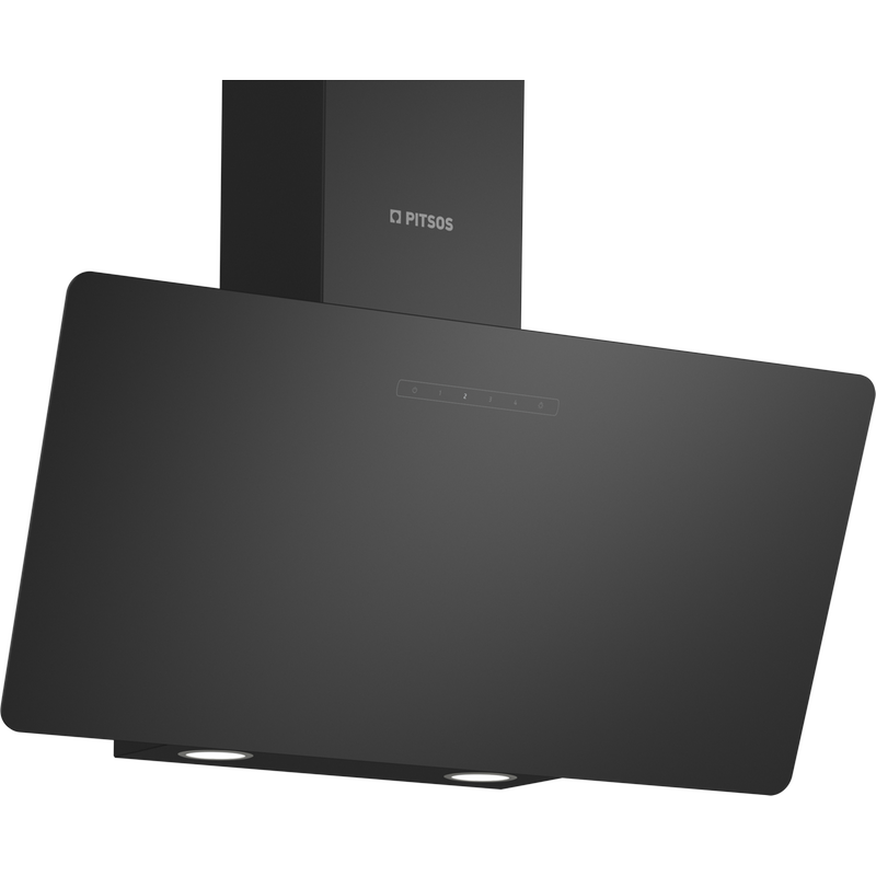 PITSOS PITSOS PTI8E66G 80 cm Μαύρο Απορροφητήρας Καμινάδα Τζάκι