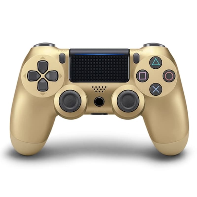 ΟΕΜ Doubleshock Gamepad Ασύρματο για PS4 με Δόνηση Φωτισμό Χρυσό