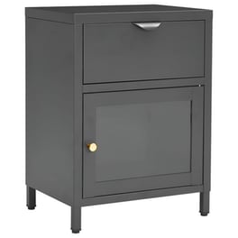 Κομοδίνο Vidaxl Μεταλλικό 40x30x54.5 cm - Ανθρακί