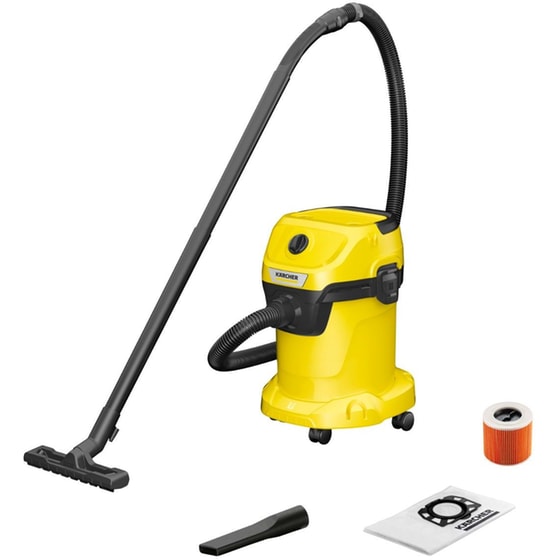 KARCHER WD 3 V-17/4/20 1000 W με Κάδο 17 L Κίτρινη Ηλεκτρική Σκούπα image 0