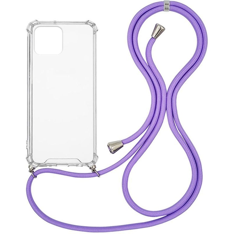 Θήκη Apple iPhone 12 Pro - Sonique με Κορδόνι Armor Clear - Λιλά