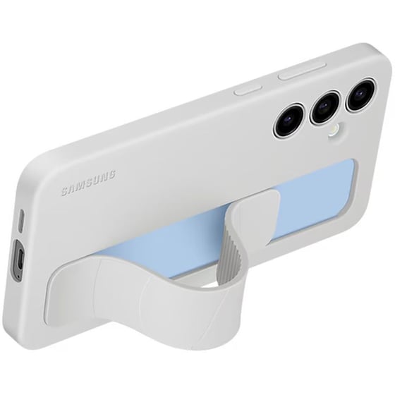 Θήκη Samsung Galaxy S24 FE - Standing Grip Case - Grey image 2