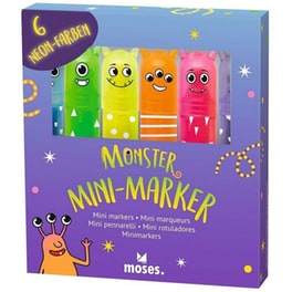 Μαρκαδόροι Υπογράμμισης Moses Monster (6 Τεμάχια)