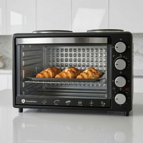 HOMEVERO HV-EO28L2B 28 Lt Μαύρο Φουρνάκι image 3