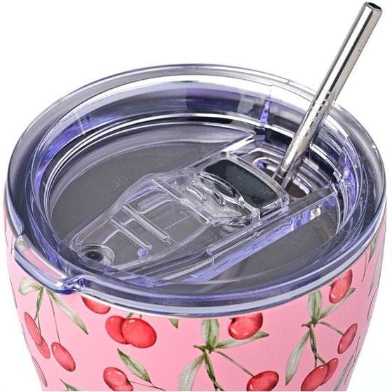 Ποτήρι Θερμός Estia Home Art Save The Aegean Cherry Rose 350 ml image 2