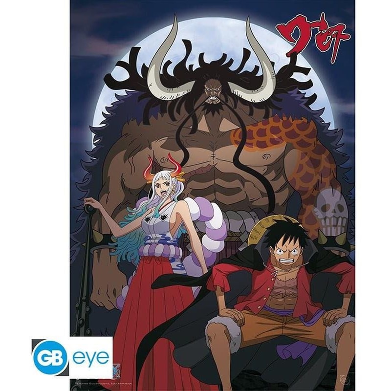 GBEYE Αφίσα One Piece Luffy And Yamato Vs Kaido Κάθετη 52x38 cm