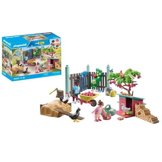 PLAYMOBIL® My Life Κήπος εξοχικού σπιτιού με κοτέτσι (71510) image 2