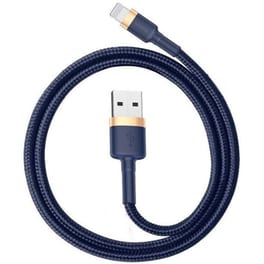 Baseus Cafule Lightning Cable 2.4A 1m - Χρυσό/Μπλε
