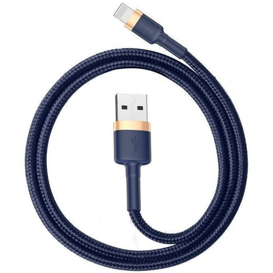 Baseus Cafule Lightning Cable 2.4A 1m - Χρυσό/Μπλε image 0