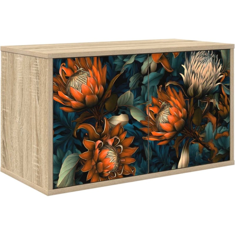Έπιπλο Τηλεόρασης VidaXL LOCHEM Επιτοίχιο 69 x 33 x 40 cm - Sonoma Δρυς